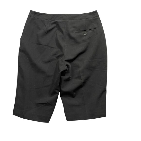 EP Pro 4 Black Bermuda Womens Shorts Polyester Blend Tennis Golf‎ Button Accents - Picture 4 of 4